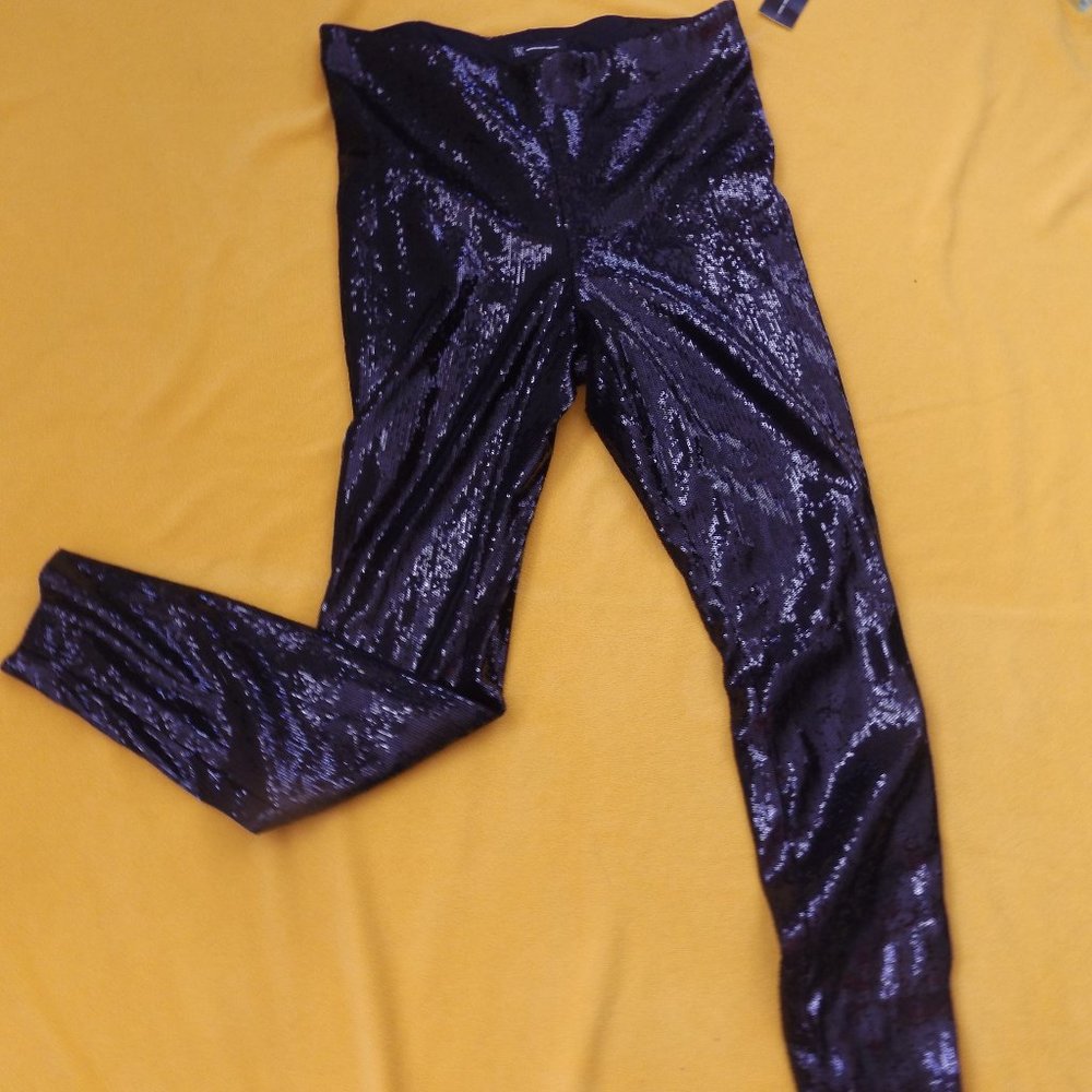 NWT International Concepts Black Sequin Pants